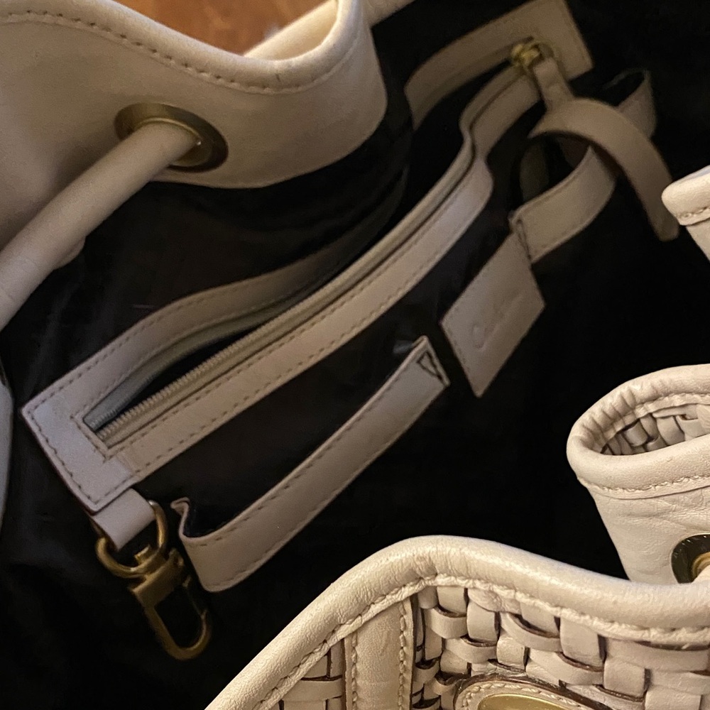 COLE HAAN Genevieve woven Denny satchel/tote bag - Picture 12 of 16